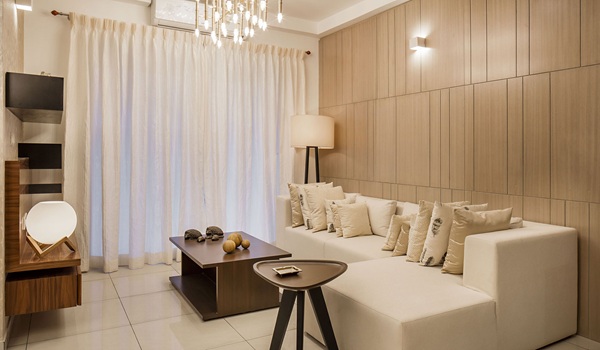Living area render of a Prestige Park Ridge apartment